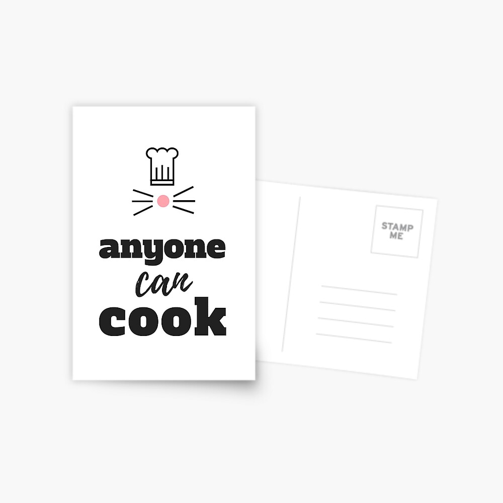 Carte De Vœux Ratatouille Citation Tout Le Monde Peut Cuisiner Par 30something Redbubble