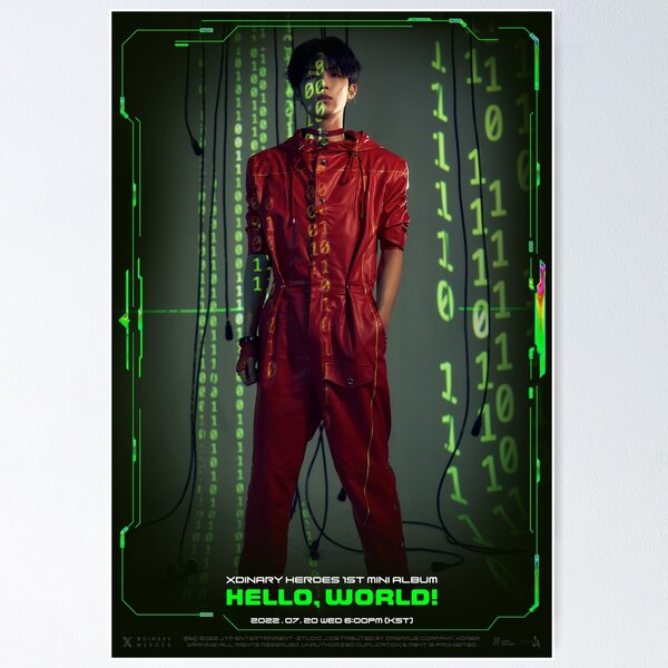 Item preview, Xdinary Heroes Junhan- Hello, World! designed and sold by danielletrisha.