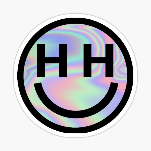 Happy Hippie Foundation Logo Miley Cyrus holographisch Sticker