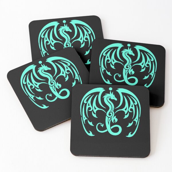 Item preview, Dragon Glyph - Aqua designed and sold by AayanWa.
