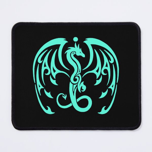 Item preview, Dragon Glyph - Aqua designed and sold by AayanWa.