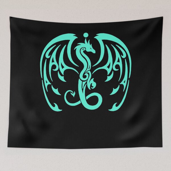Item preview, Dragon Glyph - Aqua designed and sold by AayanWa.