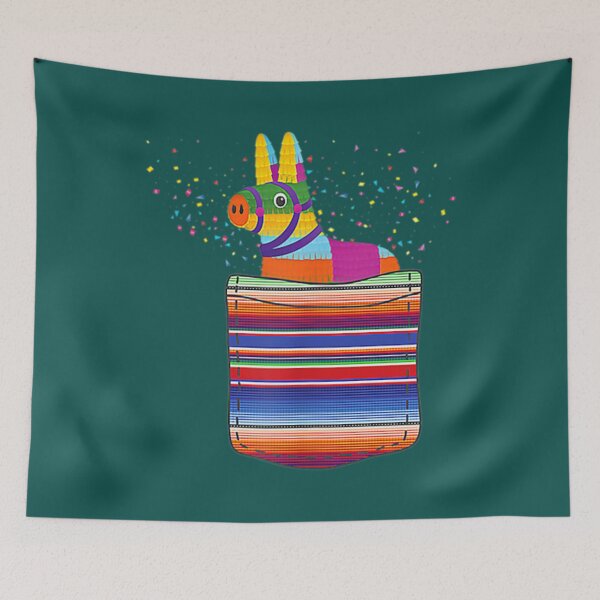 Item preview, Serape Pocket Pinata Mexican Fiesta Not An Actual Pocket designed and sold by losree.