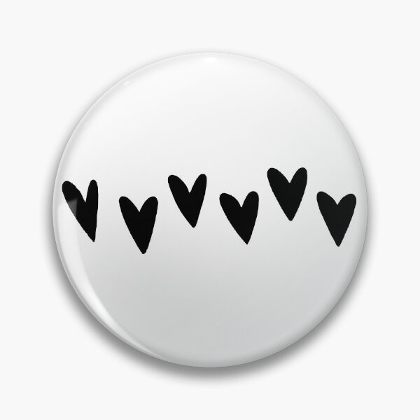Item preview, Line of Hearts Black designed and sold by Rena1ssanceMan.