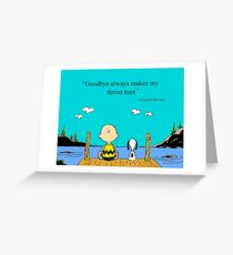 charlie brown Greeting Card