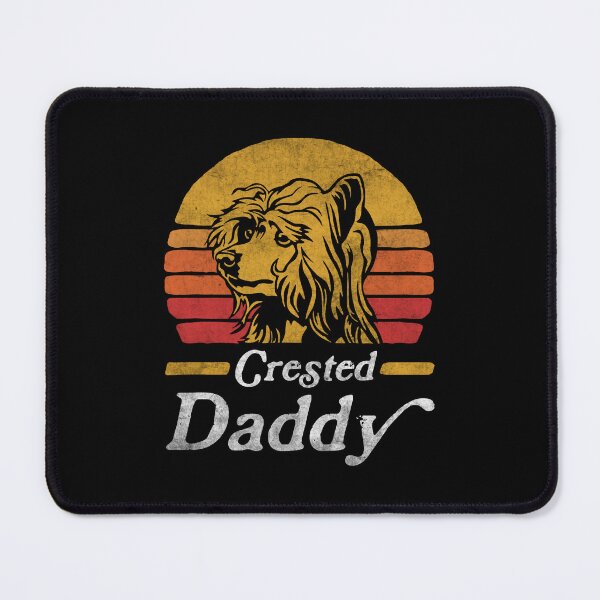 Item preview, Retro Vintage Chinese Crested Daddy designed and sold by More Cute Dogs.