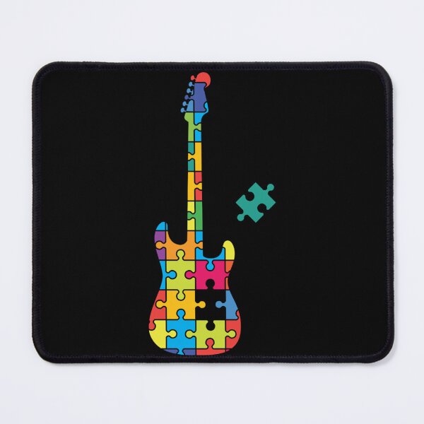 Item preview, Color Puzzle S-Style Electric Guitar Silhouette Classic T-Shirt designed and sold by celestekey.