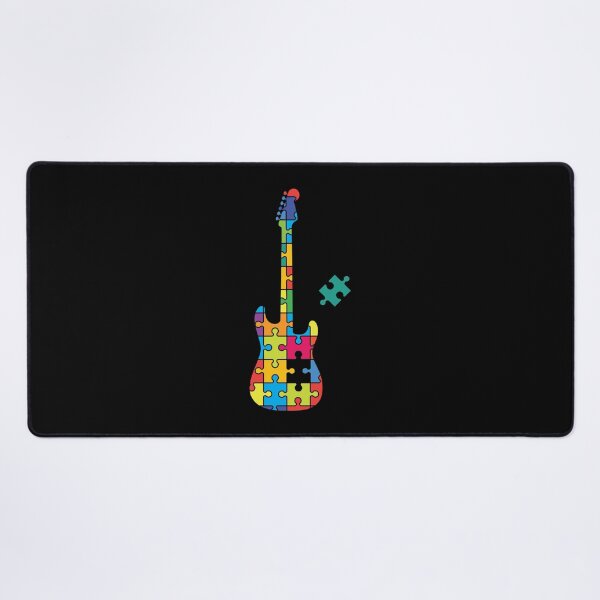 Item preview, Color Puzzle S-Style Electric Guitar Silhouette Classic T-Shirt designed and sold by celestekey.