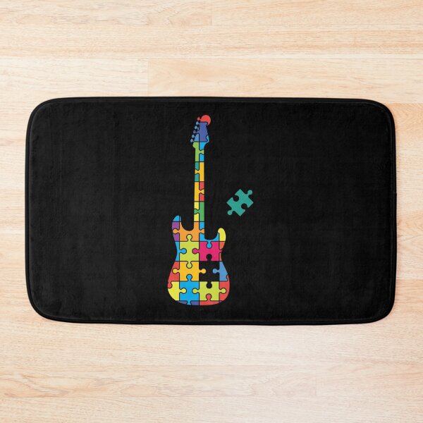 Item preview, Color Puzzle S-Style Electric Guitar Silhouette Classic T-Shirt designed and sold by celestekey.