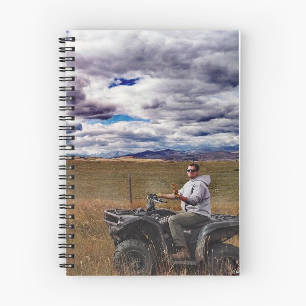 Item preview, Canadian cowboy herder riding atv Alberta, Canada. designed and sold by Nalidsa Sukprasert.