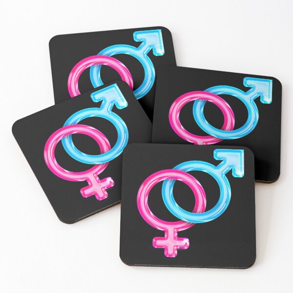 Item preview, Boy Girl Pink and Blue Symbol Sissy Femboy Transexual  designed and sold by SISSY4SISSIES.