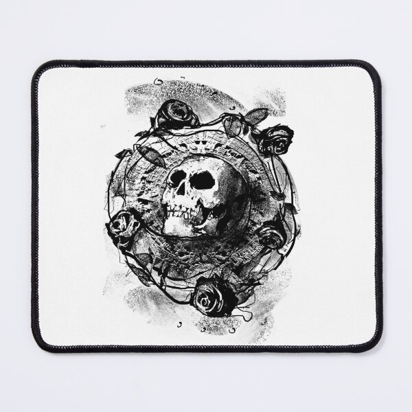 Item preview, Aztec Skull Tattoo with Roses on a Sunstone designed and sold by Area31Studios.
