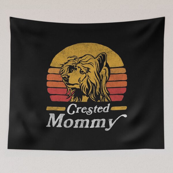 Item preview, Retro Vintage Chinese Crested Mommy designed and sold by More Cute Dogs.