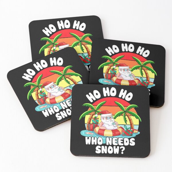 Item preview, Ho Ho Ho Who Needs Snow Santa Beach Summer Vacation designed and sold by NaomiTankersly.