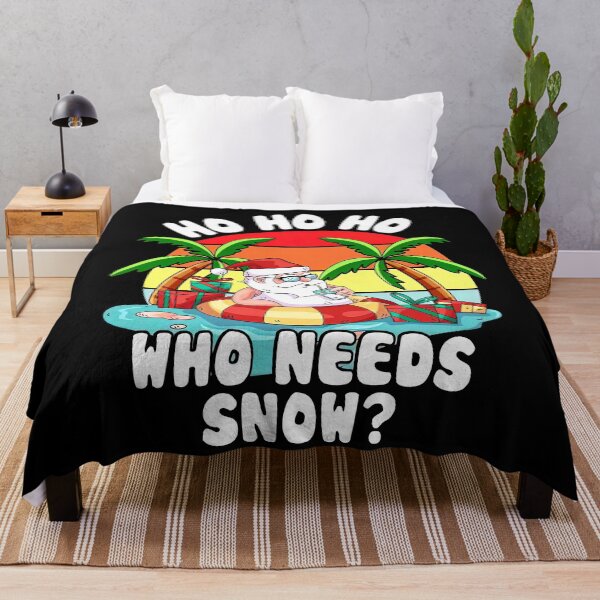 Item preview, Ho Ho Ho Who Needs Snow Santa Beach Summer Vacation designed and sold by NaomiTankersly.