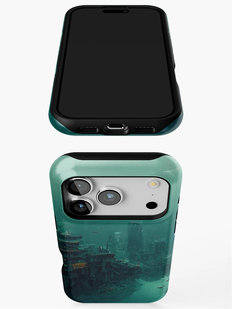 Thumbnail 3 of 4, iPhone Case, Deep Sea designed and sold by RicoInStudios.