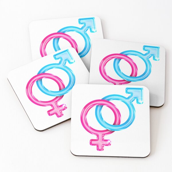 Item preview, Boy Girl Pink and Blue Symbol Polo Style Sissy Femboy Transexual  designed and sold by SISSY4SISSIES.