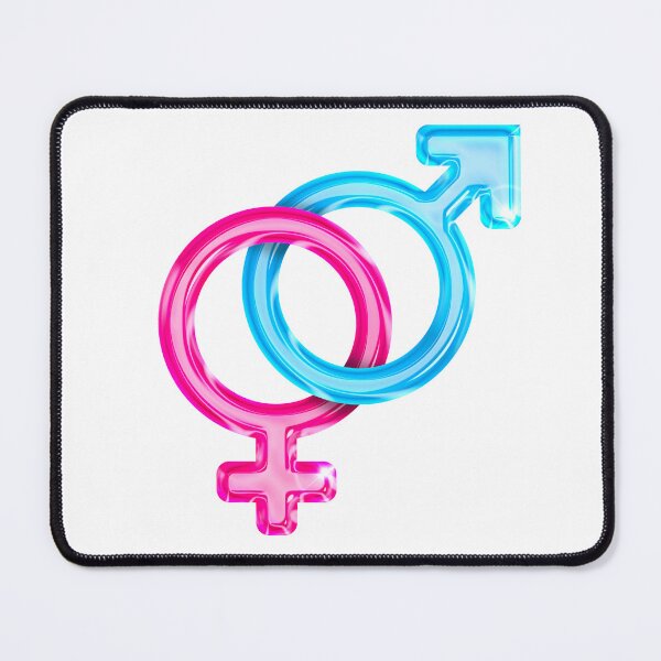 Item preview, Boy Girl Pink and Blue Symbol Polo Style Sissy Femboy Transexual  designed and sold by SISSY4SISSIES.