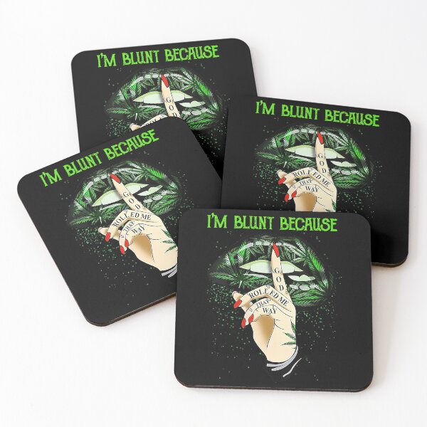 Item preview, I'm Blunt Because God Rolled Me That Way Weed Cannabis Lips designed and sold by NaomiTankersly.