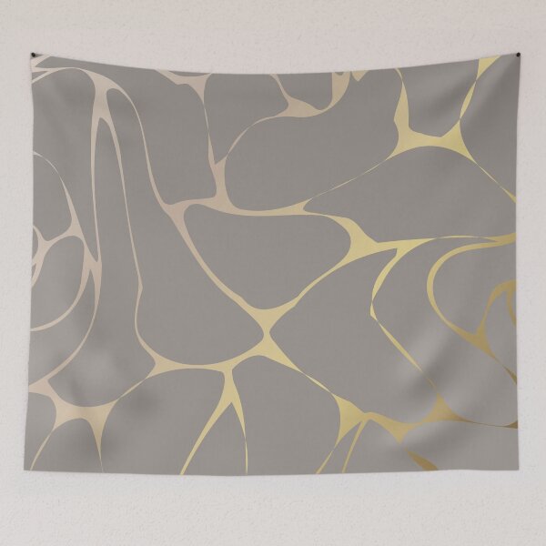 Item preview, Golden Yellow Grey Abstract Art  designed and sold by Tshirtstory.