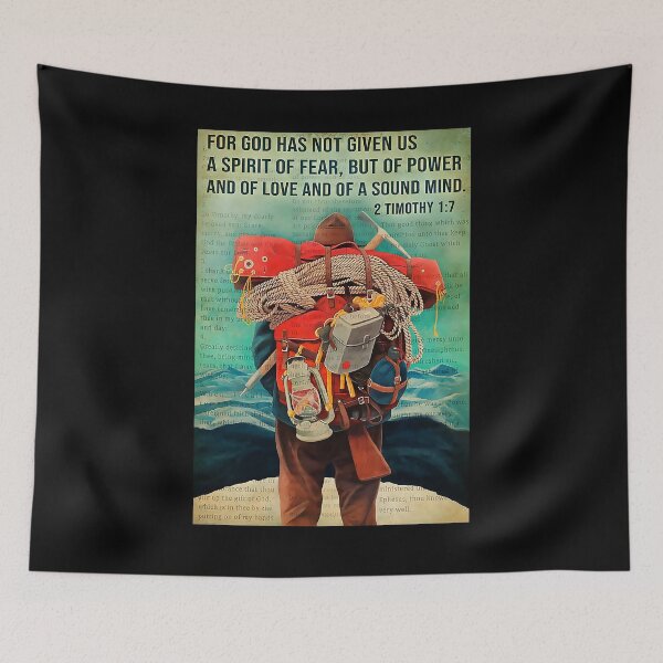 Item preview, Hiking - For God Has Not Given Us A Spirit Of Fear   designed and sold by cevyl49.