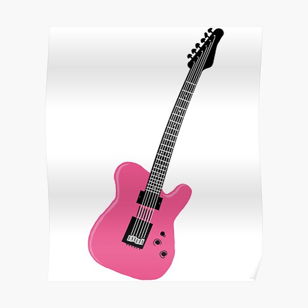 MGK pink guitar Poster