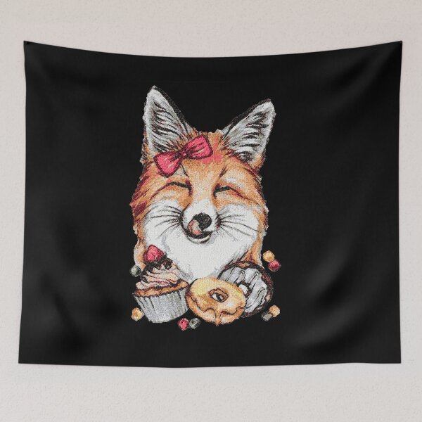 Item preview, sly fox and delicious sweets designed and sold by si3iy.