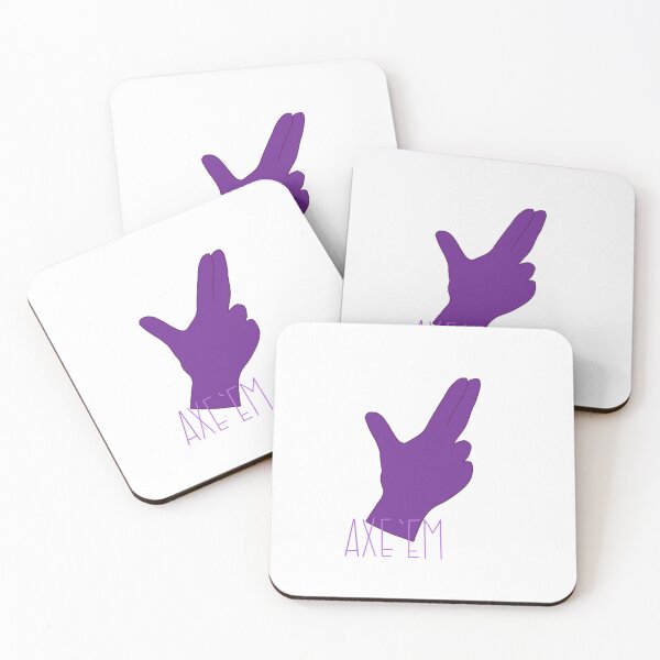 Item preview, SFA Axe ‘Em Purple Hand Sign designed and sold by StickersbyLarri.