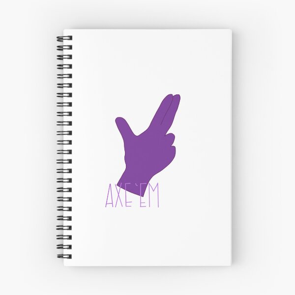 Item preview, SFA Axe ‘Em Purple Hand Sign designed and sold by StickersbyLarri.