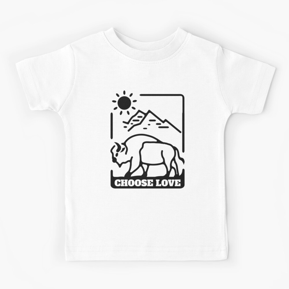 Choose Love Buffalo Stop Hate End Racism Choose Love Buffalo (2)' Kids T- Shirt for Sale by LancelotWhite