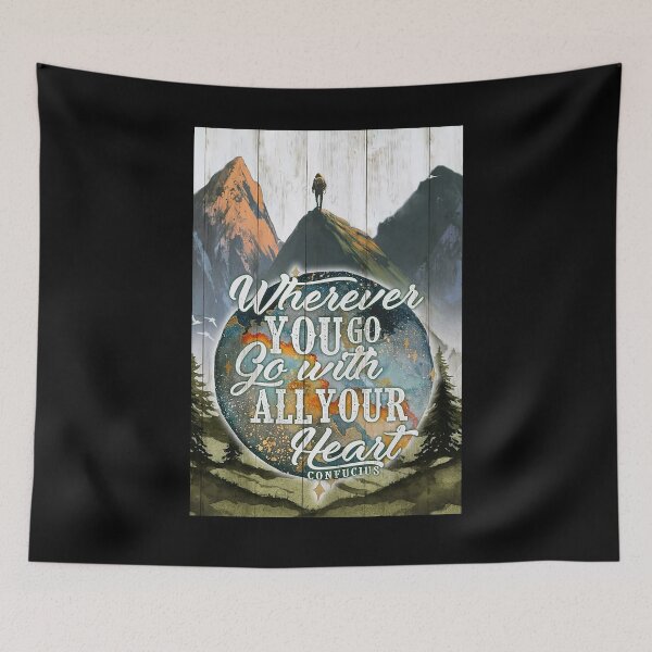 Item preview, Hiking - Go With All Your Heart Wherever You Go   designed and sold by cevyl49.
