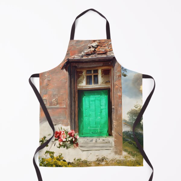 Item preview, Tiny house green door designed and sold by fizzribbit.