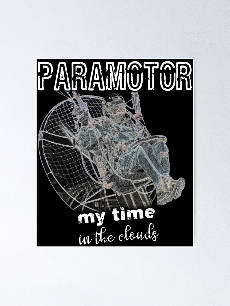"Paramotor Ppg Powered Paraglider" Poster for Sale by ZinYuo Redbubble