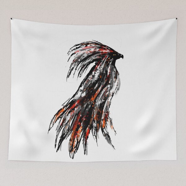 Item preview, Ink Phoenix with Burning Flames designed and sold by Area31Studios.