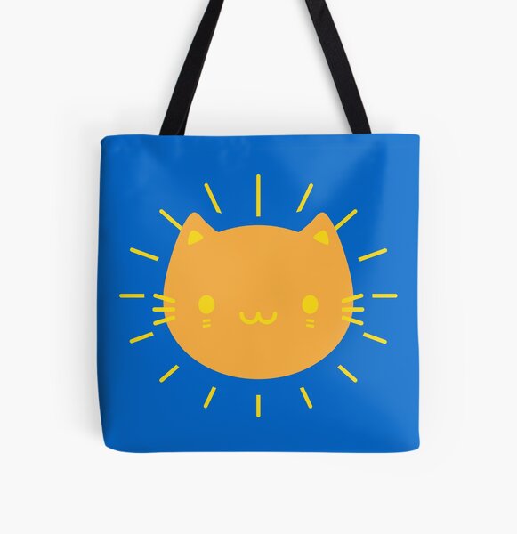 Kawaii Sunshine Cats All Over Print Tote Bag