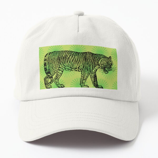 Green Tiger print Dad Hat