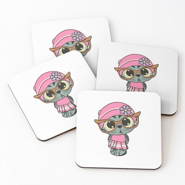 Item preview, young Angel kitten in stylish glasses designed and sold by si3iy.