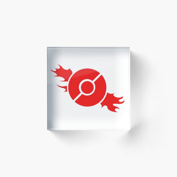 Team Valor (red) Acrylic Block