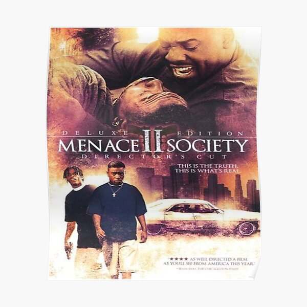 Menace II Society Movie Poster Rare OG Aussie Sheet Vintage Hughes