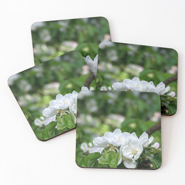 Item preview, A tender apple tree blooms in a summer garden. designed and sold by HelgaScand.