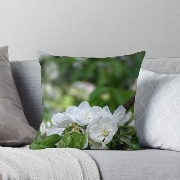 Item preview, A tender apple tree blooms in a summer garden. designed and sold by HelgaScand.