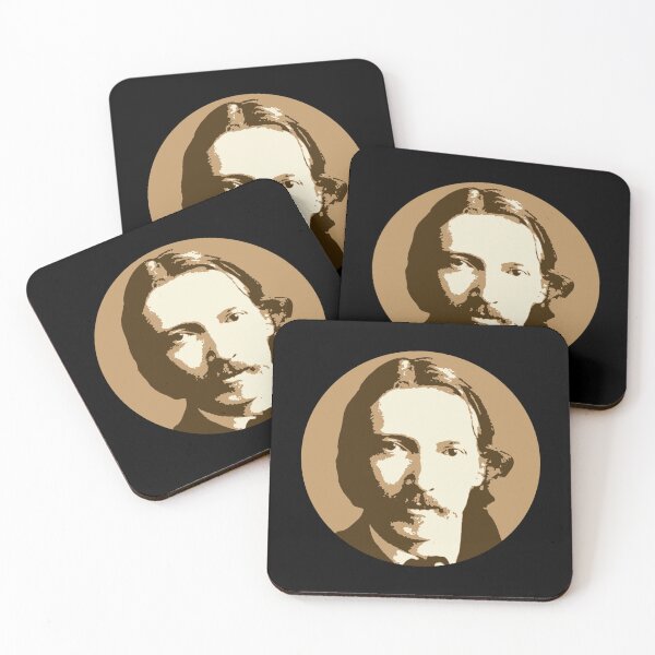 Item preview, Robert Louis Stevenson Sepia Portrait Sticker designed and sold by saurelmosert.