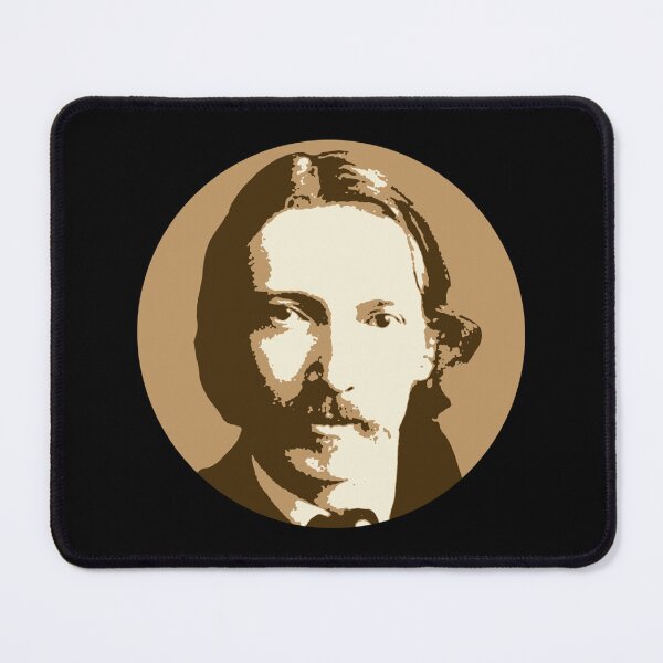 Item preview, Robert Louis Stevenson Sepia Portrait Sticker designed and sold by saurelmosert.