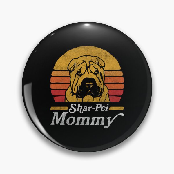 Item preview, Retro Vintage Shar Pei Mommy designed and sold by More Cute Dogs.