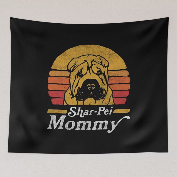 Item preview, Retro Vintage Shar Pei Mommy designed and sold by More Cute Dogs.