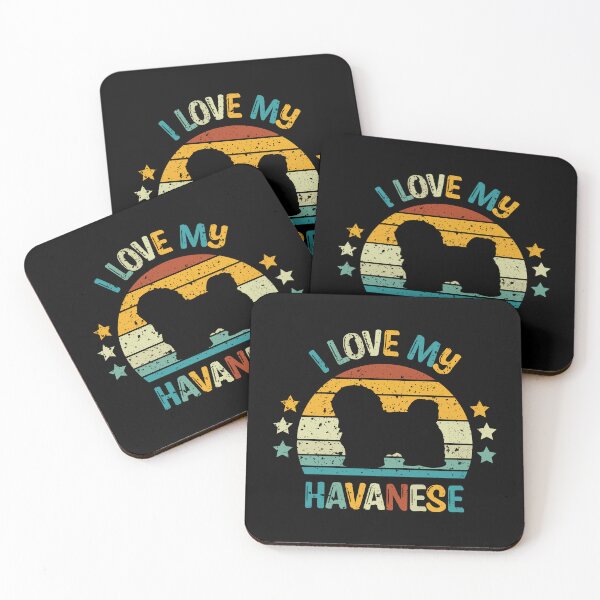 Item preview, Havanese Dog Silhouette Vintage Sunset for Dog Lovers designed and sold by TeeHome.