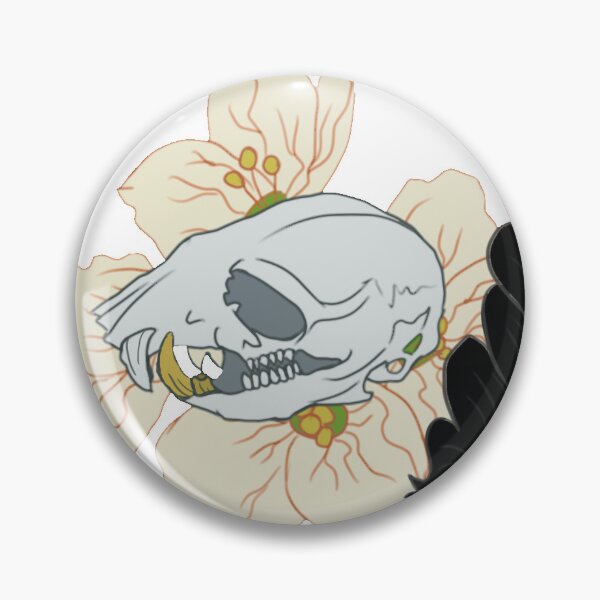 Item preview, Hamster Skull and Mayflowers designed and sold by ChronicCrafting.