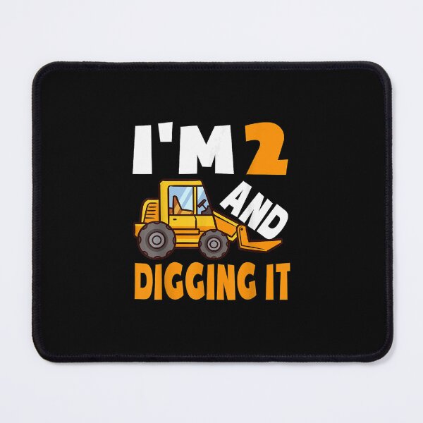 Item preview, I'm 2 And Digging It Being 2 Boys 2nd Birthday Bulldozer Boy  designed and sold by AdonisShop.