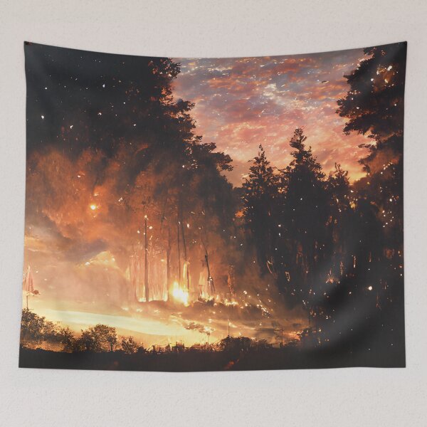 Item preview, Raging forest fire designed and sold by fizzribbit.