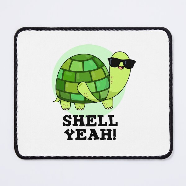 Item preview, Shell Yeah Funny Tortoise Puns designed and sold by punnybone.